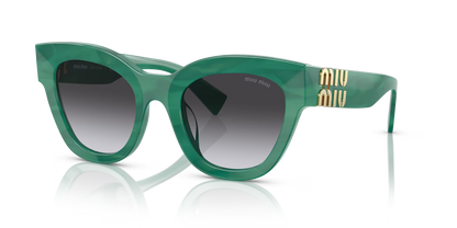 משקפי שמש מיו מיו ירוק-אפור | MIU MIU MU 01YS Green-Grey
