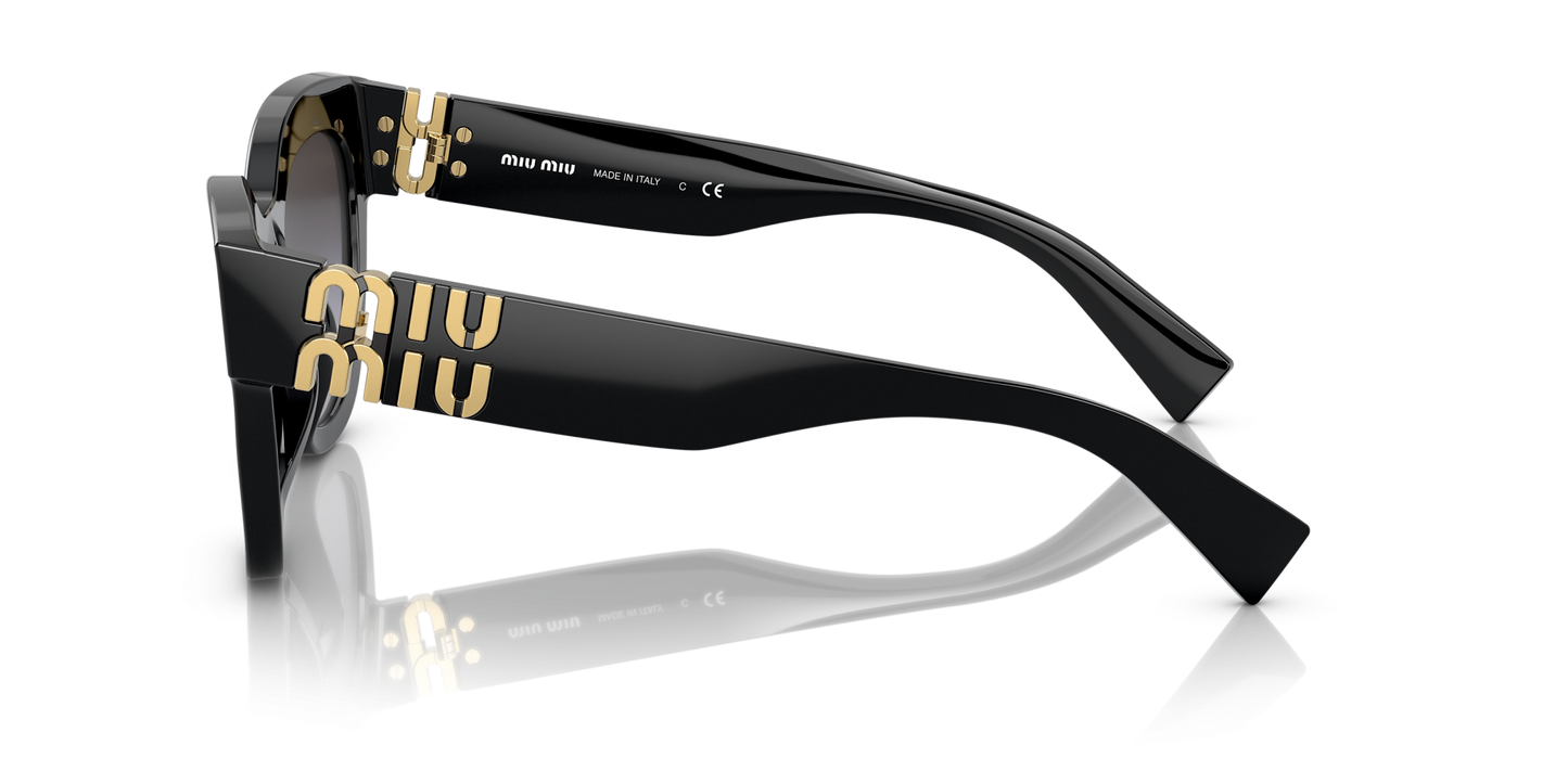 משקפי שמש מיו מיו שחור-אפור | MIU MIU MU 01YS Black-Grey