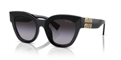 משקפי שמש מיו מיו שחור-אפור | MIU MIU MU 01YS Black-Grey