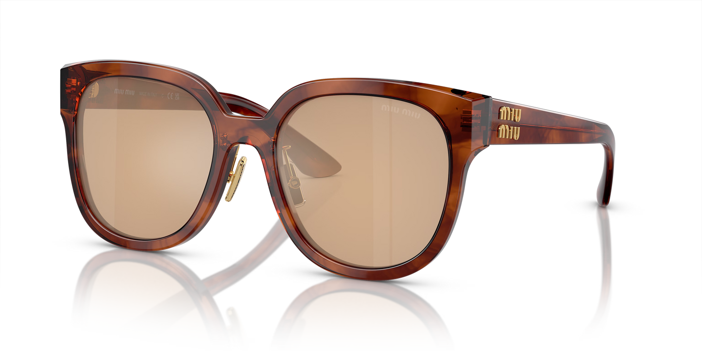 משקפי שמש מיו מיו חום-כתום | MIU MIU MU 01ZS Brown-Orange