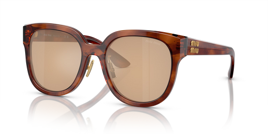 משקפי שמש מיו מיו חום-כתום | MIU MIU MU 01ZS Brown-Orange