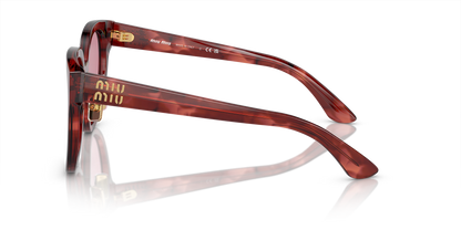 משקפי שמש מיו מיו אדום-אדום | MIU MIU MU 01ZS Red-Red