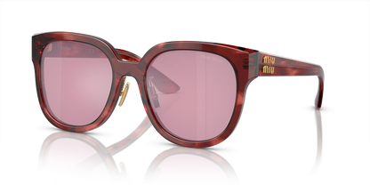 משקפי שמש מיו מיו אדום-אדום | MIU MIU MU 01ZS Red-Red