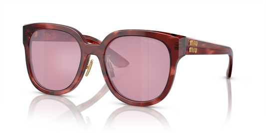 משקפי שמש מיו מיו אדום-אדום | MIU MIU MU 01ZS Red-Red