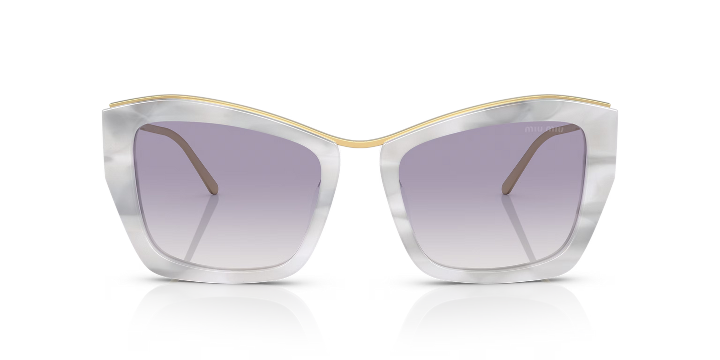 משקפי שמש מיו מיו לבן-כחול | MIU MIU MU 02YS White-Blue