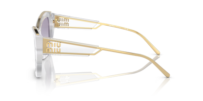 משקפי שמש מיו מיו לבן-כחול | MIU MIU MU 02YS White-Blue