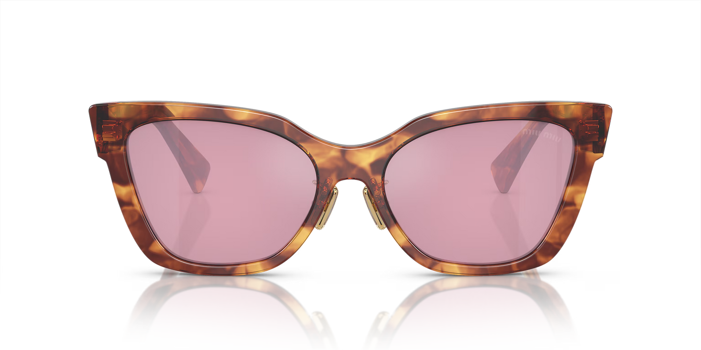 משקפי שמש מיו מיו חום-אדום | MIU MIU MU 02ZS Brown-Red