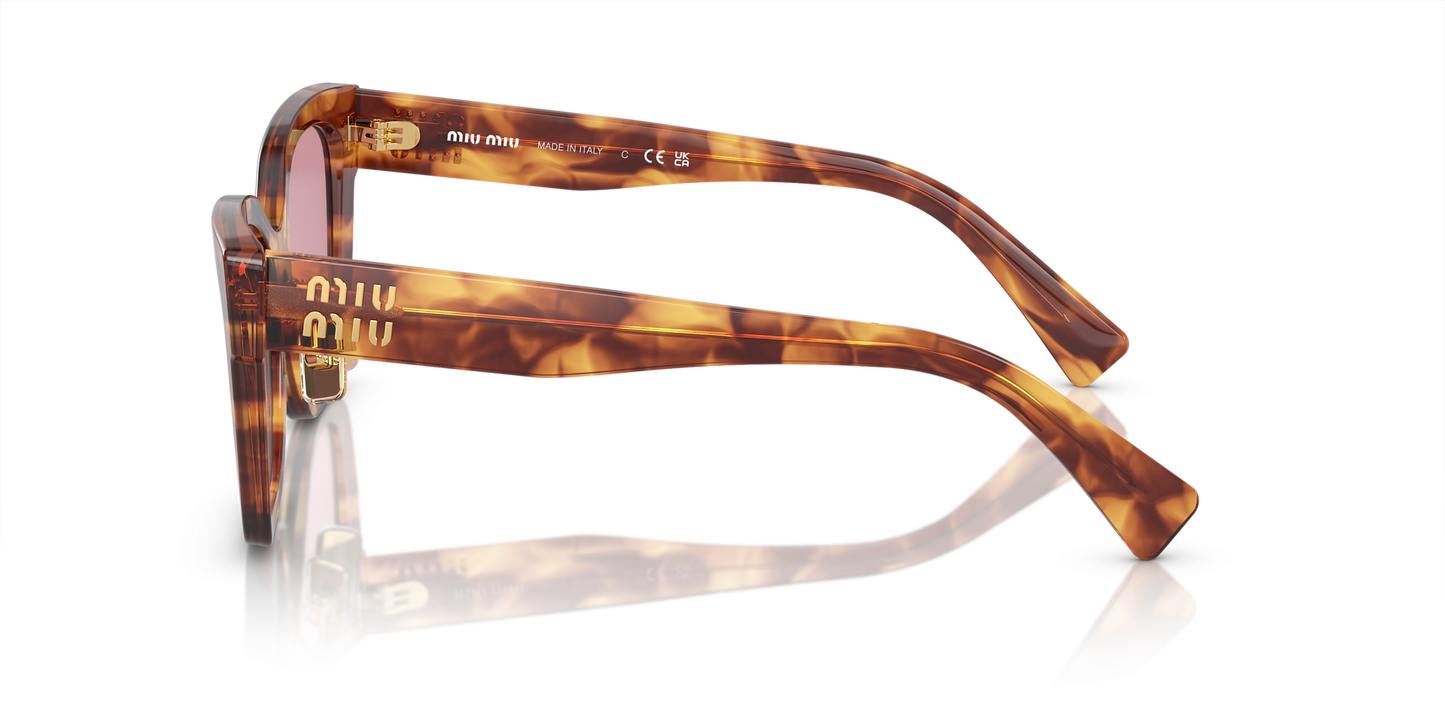 משקפי שמש מיו מיו חום-אדום | MIU MIU MU 02ZS Brown-Red
