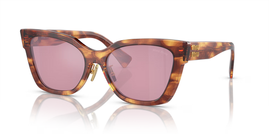 משקפי שמש מיו מיו חום-אדום | MIU MIU MU 02ZS Brown-Red