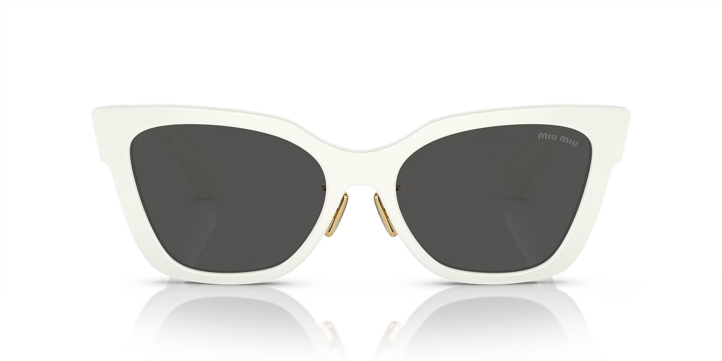 משקפי שמש מיו מיו לבן-אפור | MIU MIU MU 02ZS White-Grey