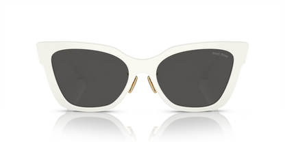 משקפי שמש מיו מיו לבן-אפור | MIU MIU MU 02ZS White-Grey
