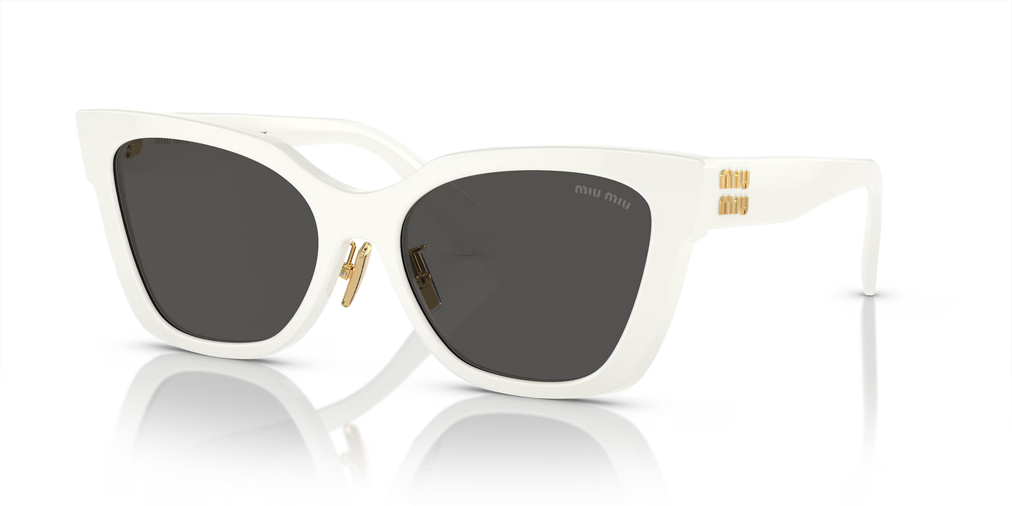 משקפי שמש מיו מיו לבן-אפור | MIU MIU MU 02ZS White-Grey