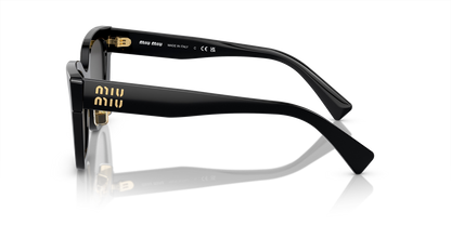 משקפי שמש מיו מיו שחור-אפור | MIU MIU MU 02ZS Black-Grey
