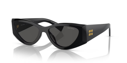 משקפי שמש מיו מיו שחור-אפור | MIU MIU MU 06YS Black-Grey