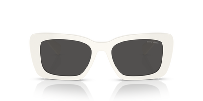 משקפי שמש מיו מיו לבן-אפור | MIU MIU MU 07YS White-Grey