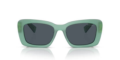 משקפי שמש מיו מיו ירוק-אפור | MIU MIU MU 07YS Green-Grey