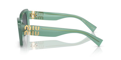 משקפי שמש מיו מיו ירוק-אפור | MIU MIU MU 07YS Green-Grey