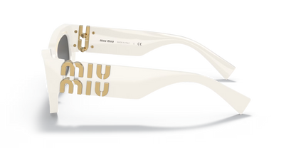 משקפי שמש מיו מיו לבן-אפור | MIU MIU MU 09WS Runway White-Grey