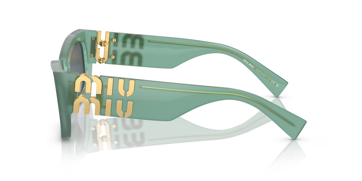 משקפי שמש מיו מיו ירוק-אפור | MIU MIU MU 09WS Green-Grey