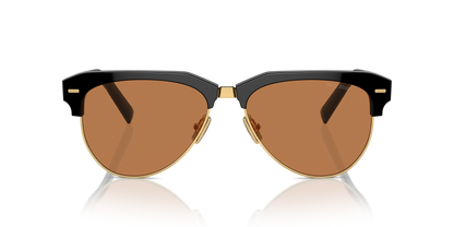 משקפי שמש מיו מיו שחור-חום | MIU MIU MU 09ZS Black-Brown
