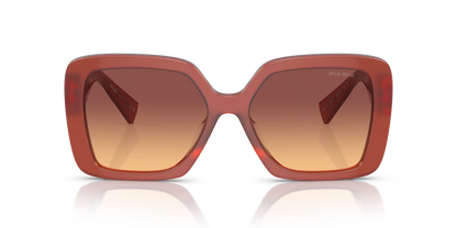 משקפי שמש מיו מיו אדום-כתום | MIU MIU MU 10YS Red-Orange