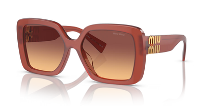 משקפי שמש מיו מיו אדום-כתום | MIU MIU MU 10YS Red-Orange