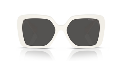משקפי שמש מיו מיו לבן-אפור | MIU MIU MU 10YS White-Grey