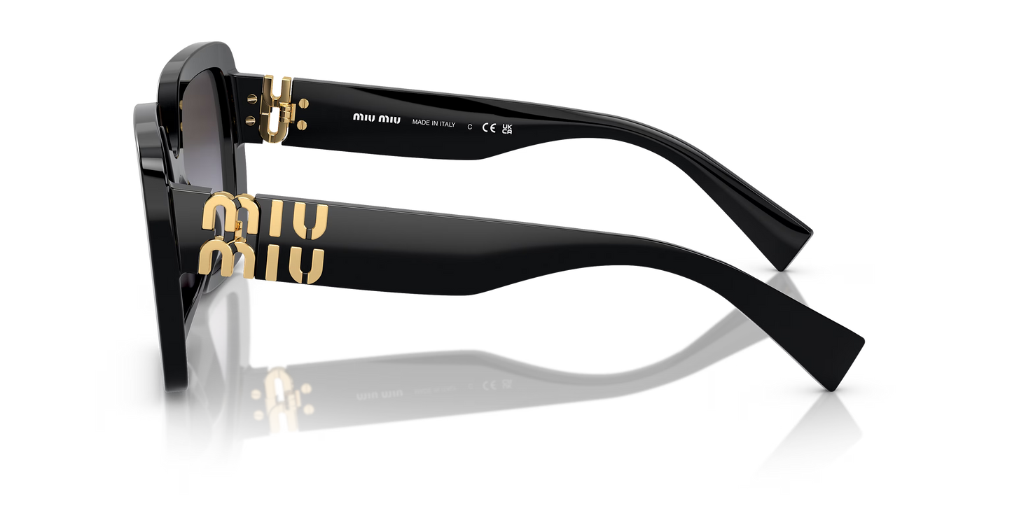 משקפי שמש מיו מיו שחור-אפור | MIU MIU MU 10YS Black-Grey