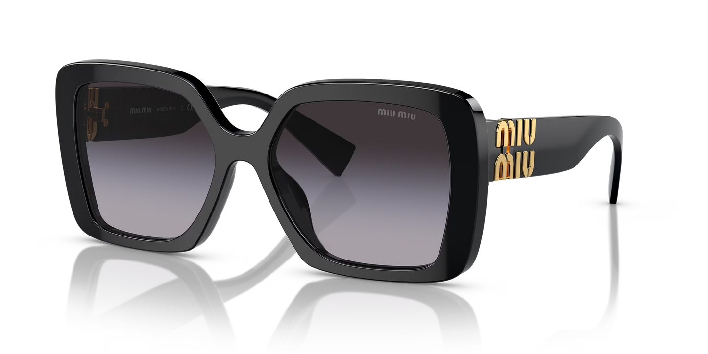 משקפי שמש מיו מיו שחור-אפור | MIU MIU MU 10YS Black-Grey