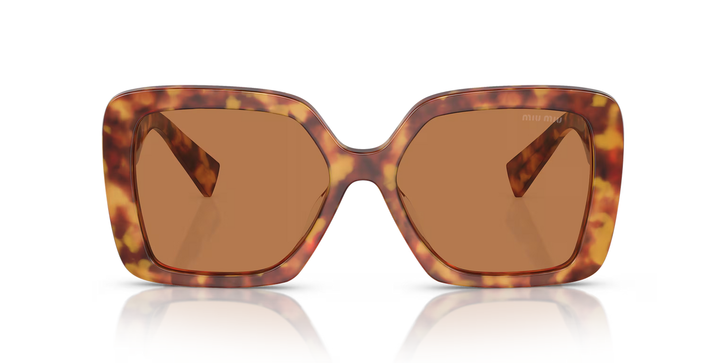 משקפי שמש מיו מיו צב-חום | MIU MIU MU 10YS Tortoise-Brown