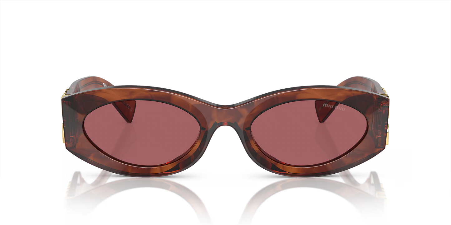 MIU MIU MU 11WS Brown-Violet Sunglasses