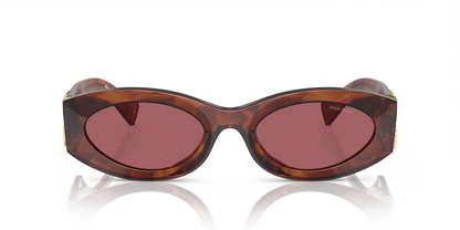 MIU MIU MU 11WS Brown-Violet Sunglasses