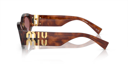 MIU MIU MU 11WS Brown-Violet Sunglasses