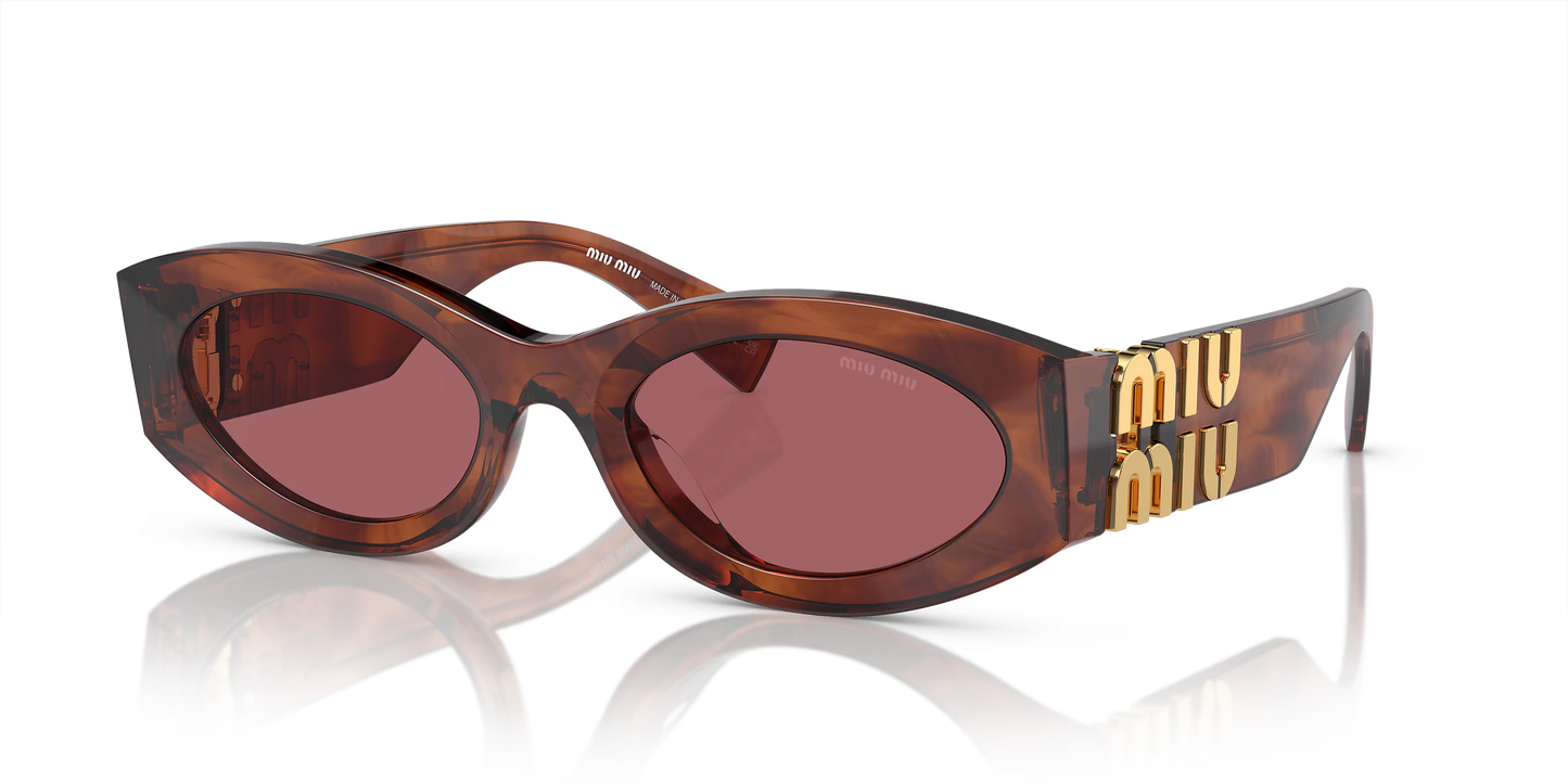 MIU MIU MU 11WS Brown-Violet Sunglasses