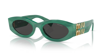 משקפי שמש מיו מיו ירוק-אפור | MIU MIU MU 11WS Green-Grey