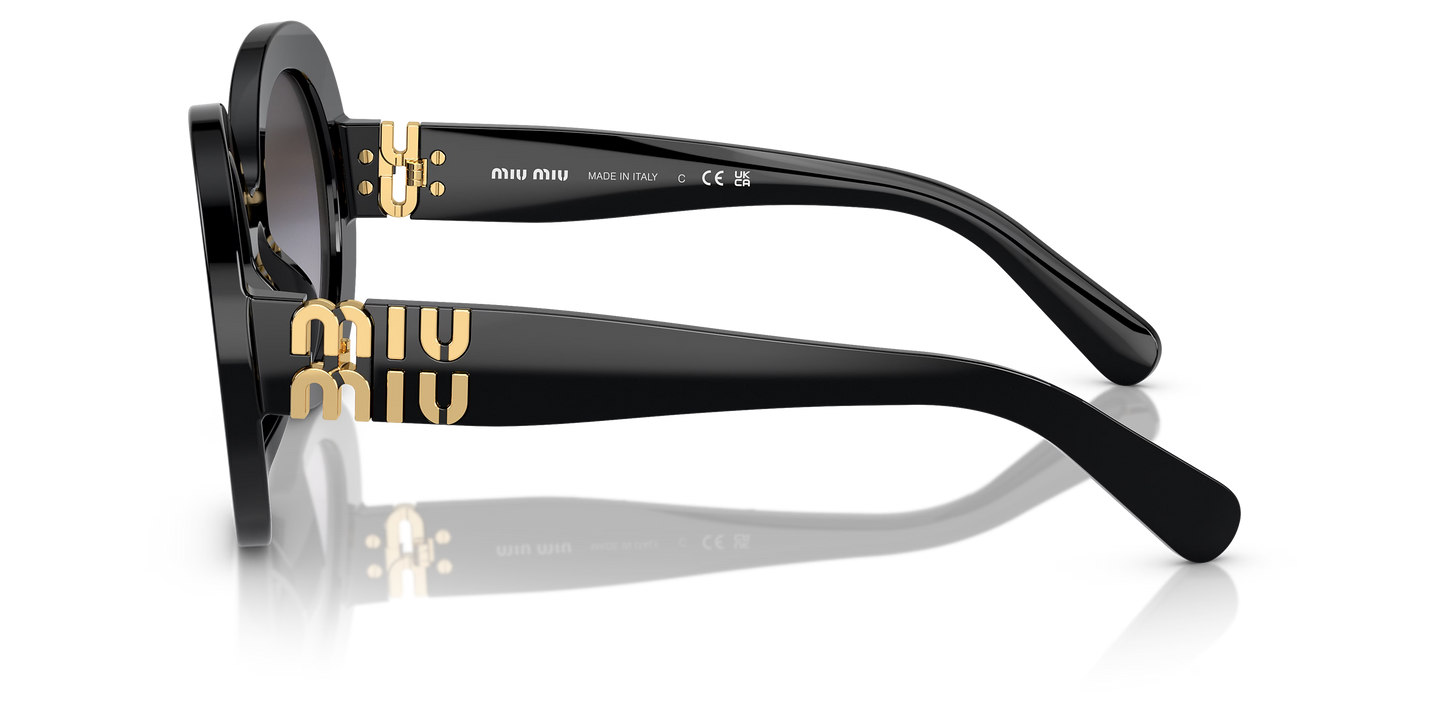 משקפי שמש מיו מיו שחור-אפור | MIU MIU MU 11YS Black-Grey