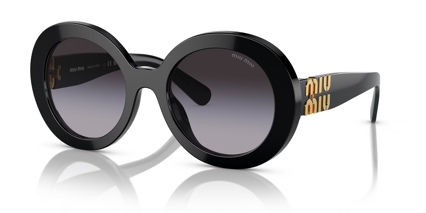 משקפי שמש מיו מיו שחור-אפור | MIU MIU MU 11YS Black-Grey