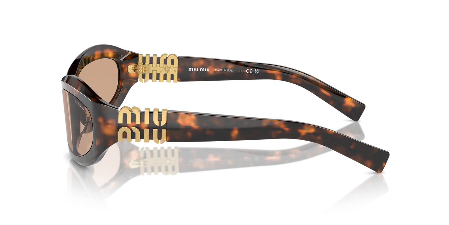 משקפי שמש מיו מיו צב-חום | MIU MIU MU 14ZS Tortoise-Brown