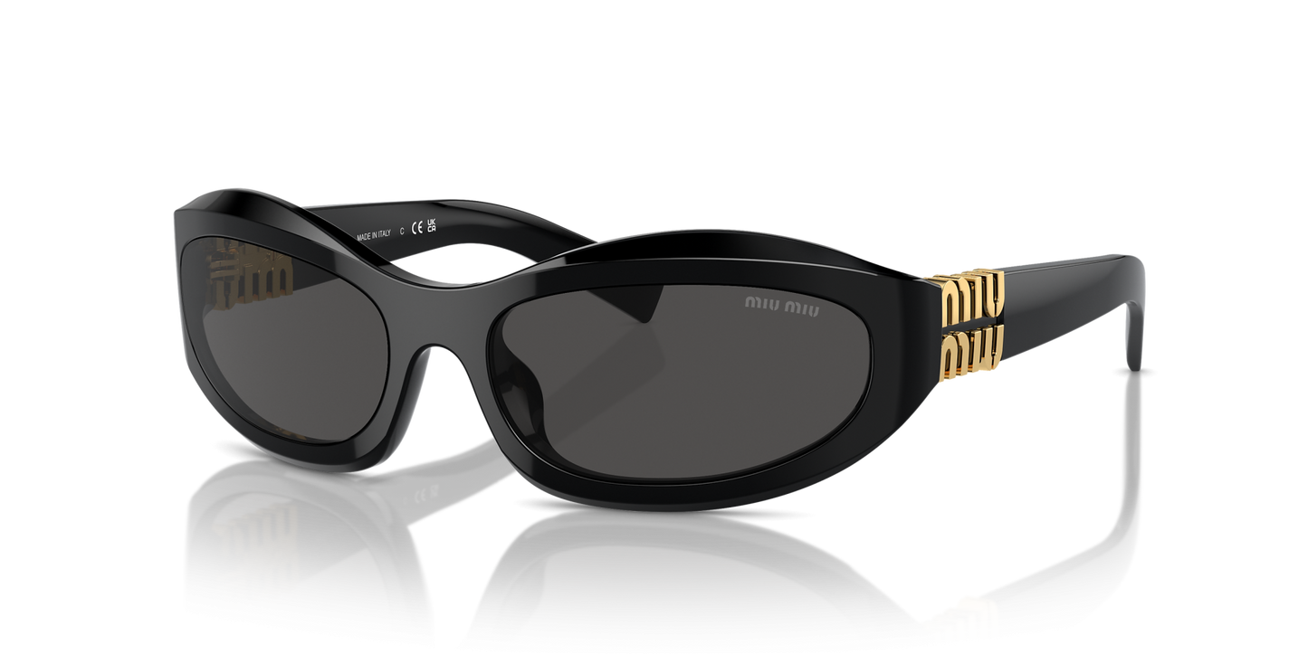 משקפי שמש מיו מיו שחור-אפור | MIU MIU MU 14ZS Black-Grey