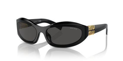 משקפי שמש מיו מיו שחור-אפור | MIU MIU MU 14ZS Black-Grey