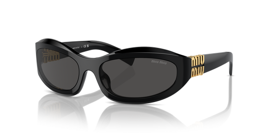 משקפי שמש מיו מיו שחור-אפור | MIU MIU MU 14ZS Black-Grey