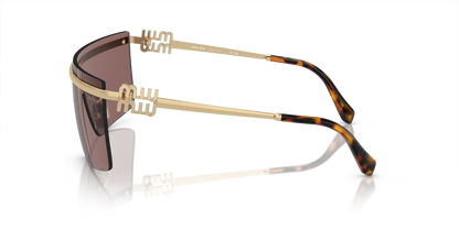 משקפי שמש מיו מיו זהב-חום | MIU MIU MU 50ZS Gold-Brown