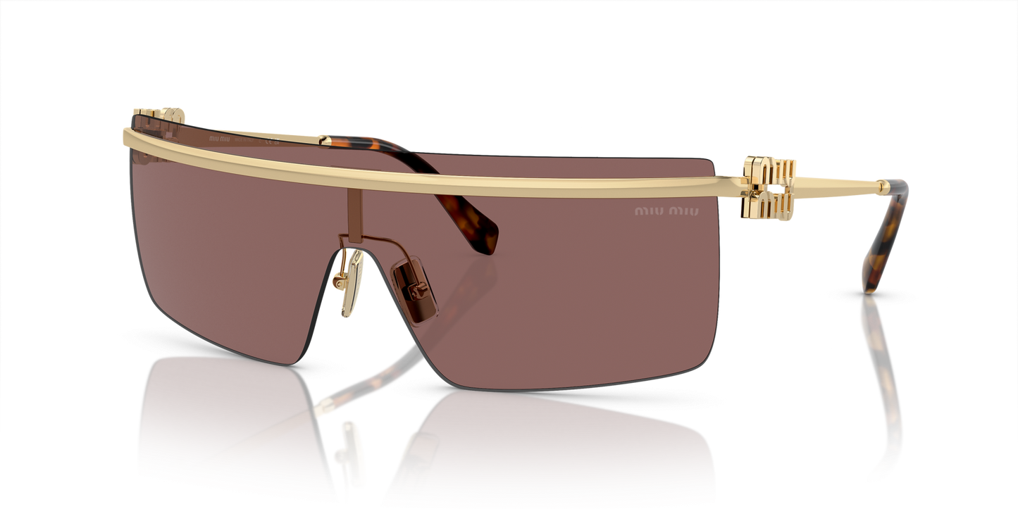 משקפי שמש מיו מיו זהב-חום | MIU MIU MU 50ZS Gold-Brown