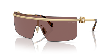 משקפי שמש מיו מיו זהב-חום | MIU MIU MU 50ZS Gold-Brown