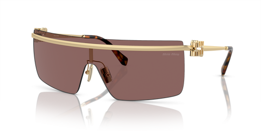 משקפי שמש מיו מיו זהב-חום | MIU MIU MU 50ZS Gold-Brown