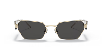 משקפי שמש מיו מיו זהב-אפור | MIU MIU MU 53WS Gold-Grey