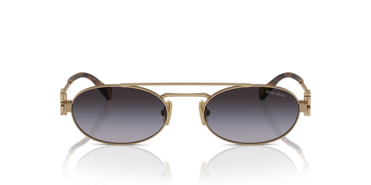 משקפי שמש מיו מיו צהוב-אפור | MIU MIU MU 54ZS Yellow-Grey