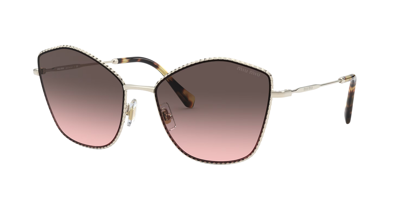 משקפי שמש מיו מיו זהב-אפור | MIU MIU MU 60VS Gold-Grey