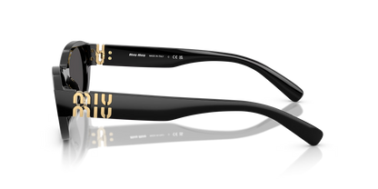 משקפי שמש מיו מיו שחור-אפור | MIU MIU MU A03S Black-Grey