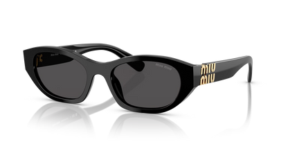 משקפי שמש מיו מיו שחור-אפור | MIU MIU MU A03S Black-Grey